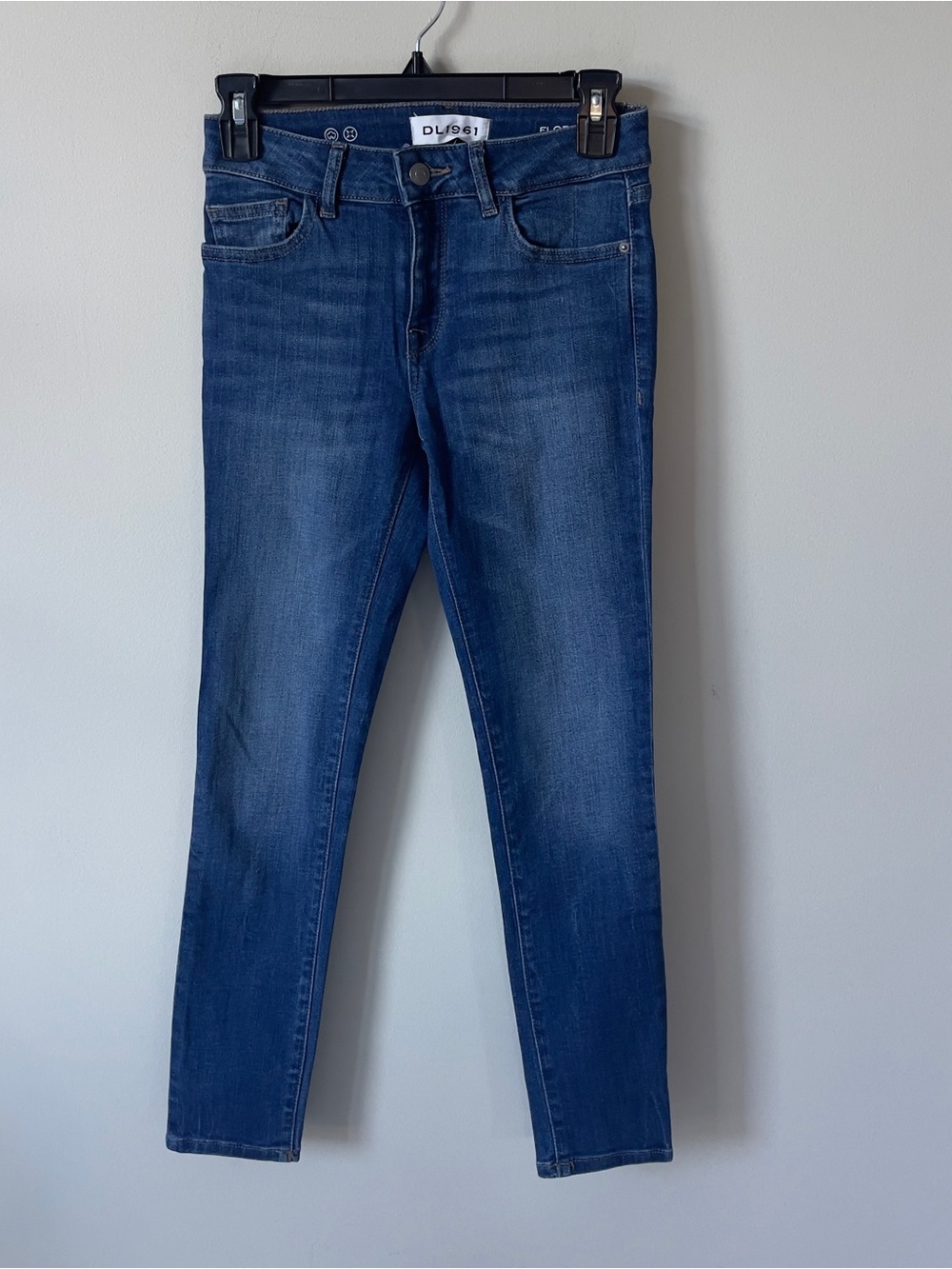 DL1961 Florence Mid Rise Instasculpt Women’s Dark Blue Skinny Jeans EUC 24
